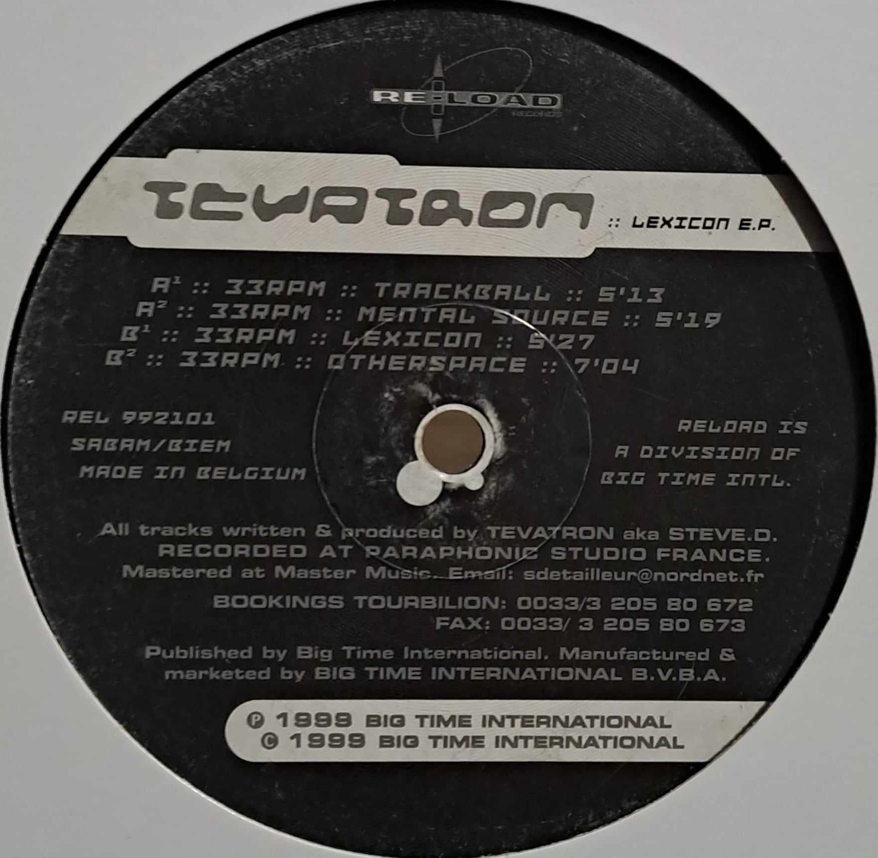 Re-load Records ‎992101 - vinyle techno